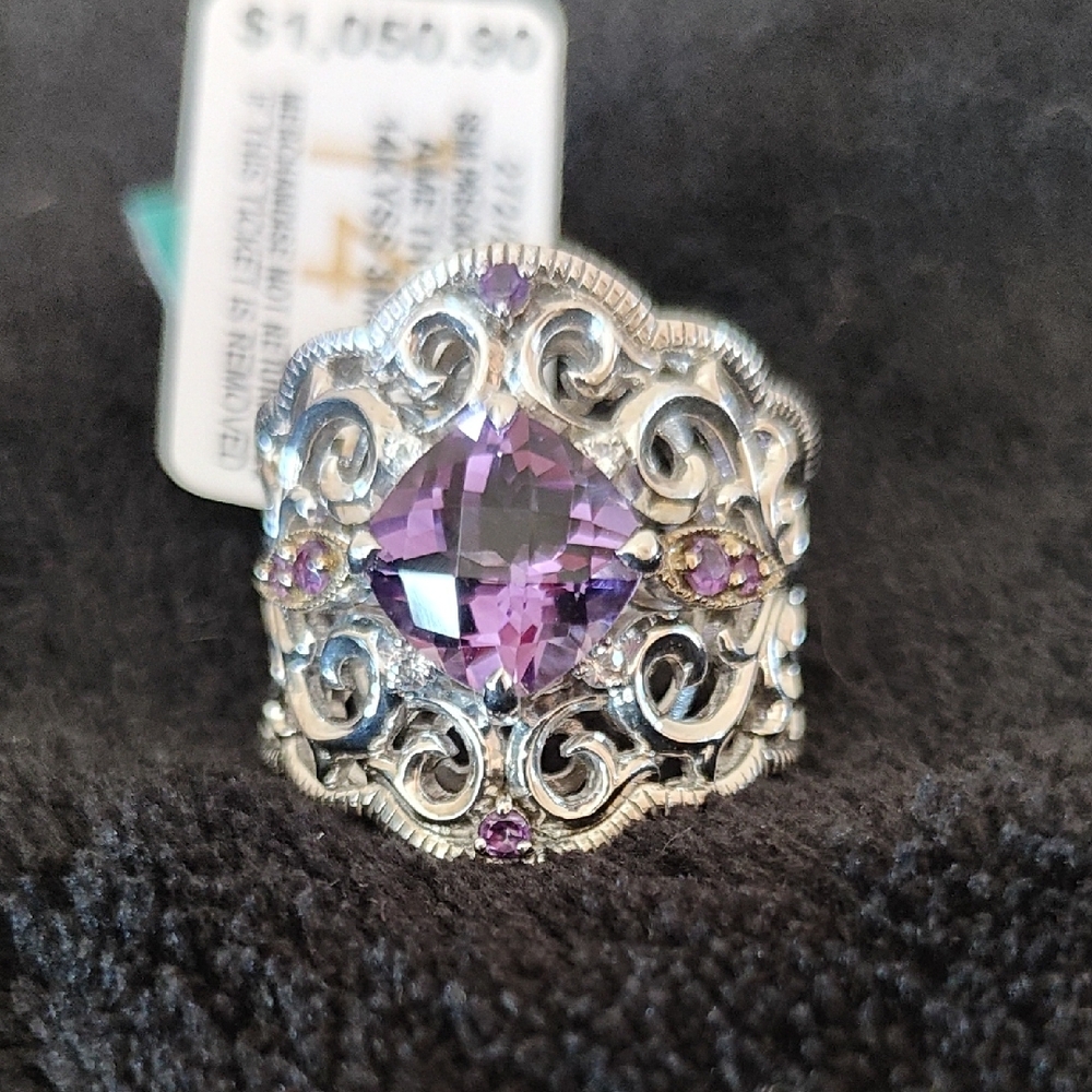 Effy Sterling Silver Amethyst Ring - Picture 5 of 7